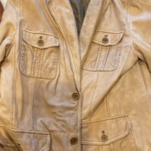 Soft leather sport coat